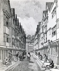Winchester Street, London Wall, veröffentlicht 1814